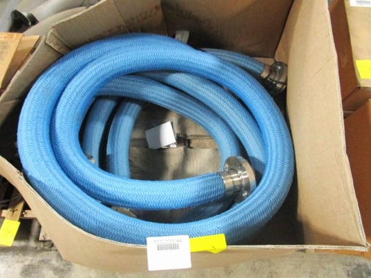 3" x 15' PTFE lined hose, Crane #Resist-o-Flex, 150#, 4 bolt flange, unused - Image 1