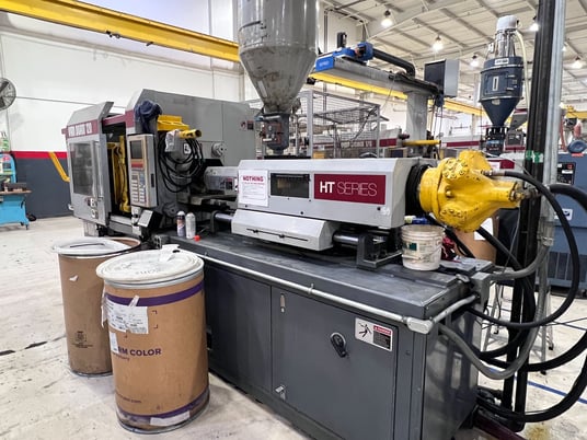 120 Ton, 8 oz., Van Dorn #120-HT-8F, horizontal injection molding machine, 17" x17" tie bar spacing, 19" DL - Image 2