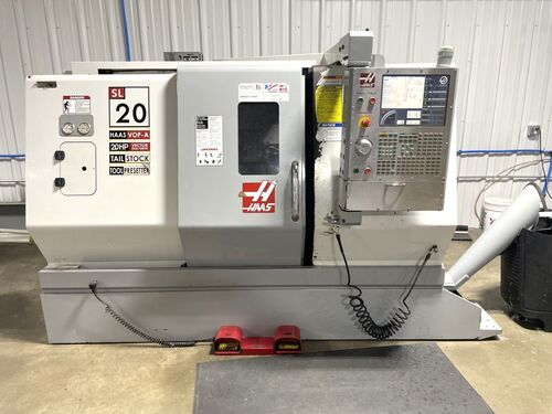 Haas #SL-20T, cnc lathe, 23" swing, 10.3" diameter x 20" L max, 8" chuck, 2" bar, 3" bore, 20 HP, 4k RPM, 10 - Image 1