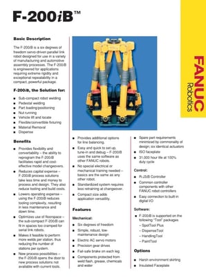 Fanuc, F-200IB, Robot, 220.5 lb. payload, 17.2" reach, Fanuc R-J3iB Control, 185 hours, 2005 - Image 6