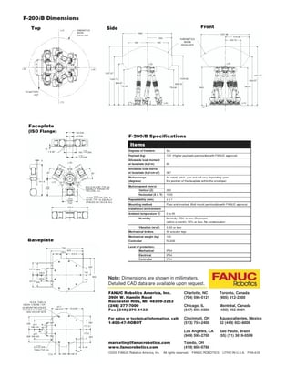 Fanuc, F-200IB, Robot, 220.5 lb. payload, 17.2" reach, Fanuc R-J3iB Control, 185 hours, 2005 - Image 7
