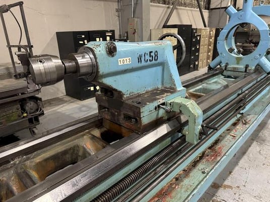 39" x 236" Geminis #GE-1000, gap bed engine lathe, 3 & 4-jaw chuck, inch/metric threading, Newall DP700 - Image 2
