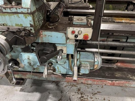 39" x 236" Geminis #GE-1000, gap bed engine lathe, 3 & 4-jaw chuck, inch/metric threading, Newall DP700 - Image 3