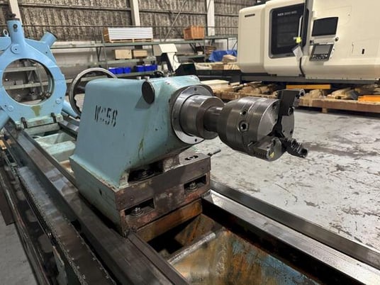 39" x 236" Geminis #GE-1000, gap bed engine lathe, 3 & 4-jaw chuck, inch/metric threading, Newall DP700 - Image 6