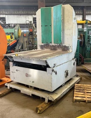 20000 lb. Gifford Hill, rotating coil upender, 60" v-deck, 72" OD, 42" passline, horizontal rotating base - Image 3