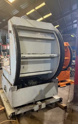 20000 lb. Gifford Hill, rotating coil upender, 60" v-deck, 72" OD, 42" passline, horizontal rotating base - Image 4