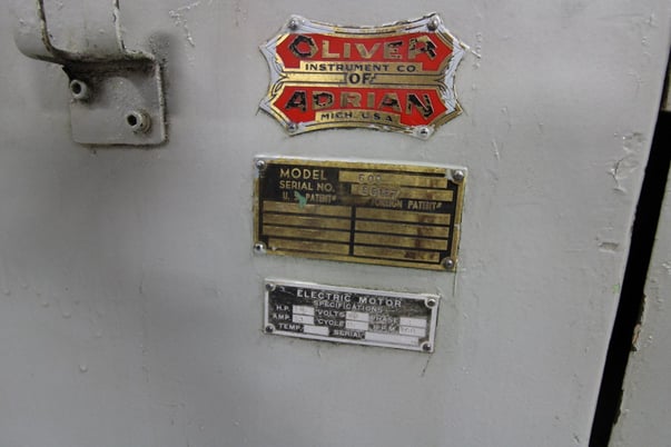 .5" to 3" Oliver #600, wet type drill pointer grinder, coolant tank & pump, 1.5 HP, 9" dia x 2" width - Image 5