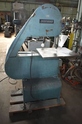 24" Lockformer Bett-Marr #24S, 3 wheel vertical band saw, 24" x 22" table area, 14" wheel, 3/4 HP - Image 1