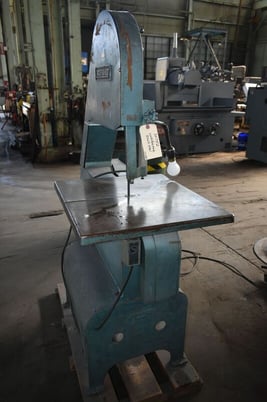 24" Lockformer Bett-Marr #24S, 3 wheel vertical band saw, 24" x 22" table area, 14" wheel, 3/4 HP - Image 2