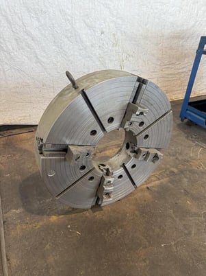 36" 4-jaw Hollow Spindle Lathe Chuck, 12" thru hole - Image 3