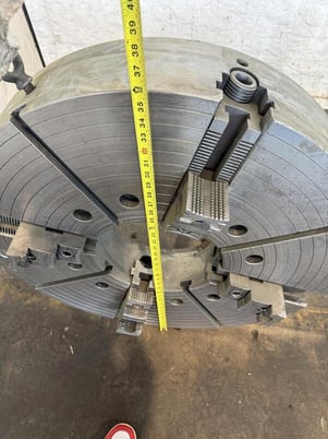 36" 4-jaw Hollow Spindle Lathe Chuck, 12" thru hole - Image 4