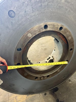 36" 4-jaw Hollow Spindle Lathe Chuck, 12" thru hole - Image 7