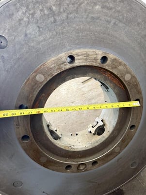 36" 4-jaw Hollow Spindle Lathe Chuck, 12" thru hole - Image 8