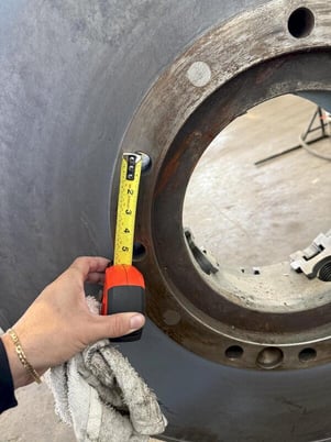 36" 4-jaw Hollow Spindle Lathe Chuck, 12" thru hole - Image 9