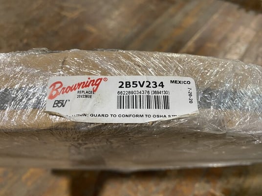 Browning #2B5V234, V-Belt Pulley, 2 Groove, Cast Iron B Series, new - Image 2