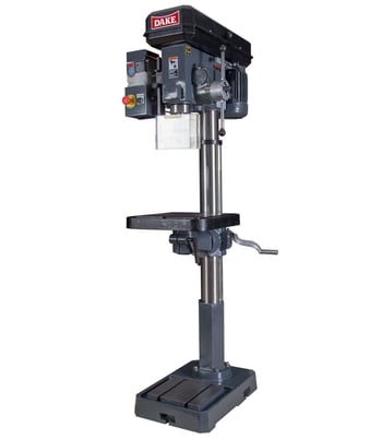 1" Dake #SB-250V, Floor Drill Press, 1.5 HP, 18" diameter, 68-1380 RPM, 5" travel, 3-5/8" diameter column, new - Image 1