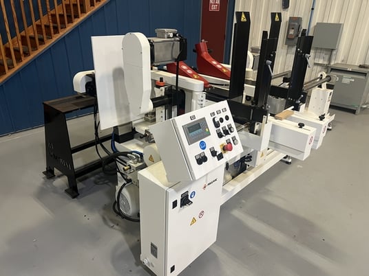 Friulmac #Dualfeed-2.5, Automatic Double Crosscut saw & Moulder Feeder, 5.36 HP, 3750 RPM, 1000 CFM, spindle - Image 2
