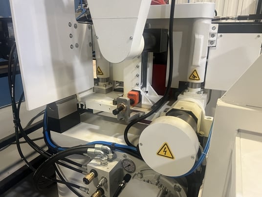 Friulmac #Dualfeed-2.5, Automatic Double Crosscut saw & Moulder Feeder, 5.36 HP, 3750 RPM, 1000 CFM, spindle - Image 9