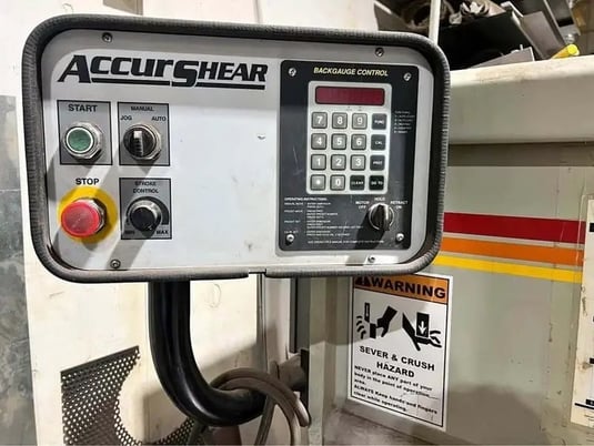 10 gauge x 10' Accurshear #613510, Hydraulic Power Squaring Shear, 24" Back Gauge, 10 HP, 230 V., 3ph, 2003 - Image 2
