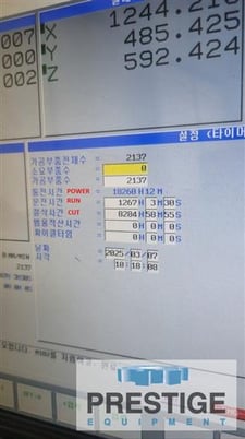 Daewoo Doosan #DBM-1525S, Double Column vertical machining center, 110" X, 53" Y, Fanuc 31i, 40 automatic - Image 6