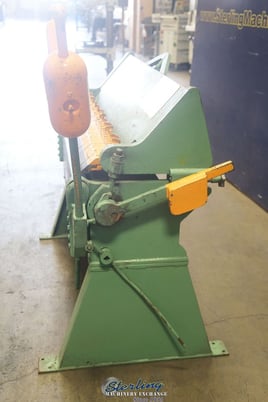 12 gauge x 4' Chicago #BPO-412-6, heavy duty finger brake, 2 counter weights - Image 6