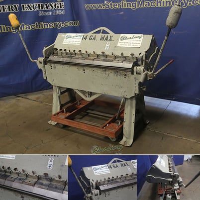 16 gauge x 4' Chicago #W31, hand box & pan brake - Image 1