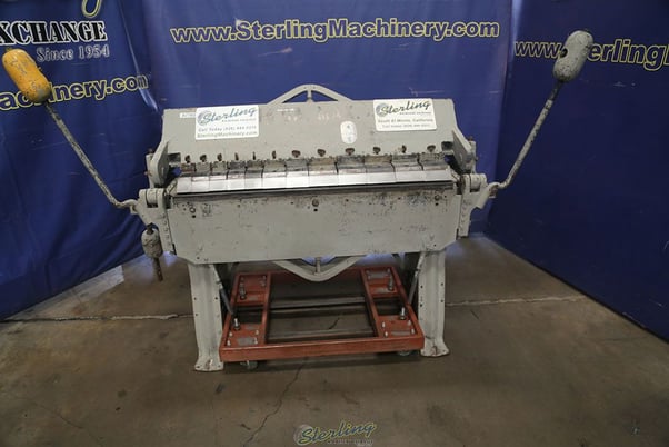 16 gauge x 4' Chicago #W31, hand box & pan brake - Image 2