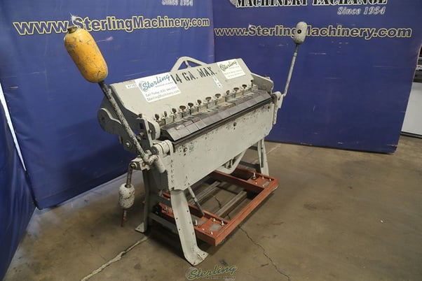 16 gauge x 4' Chicago #W31, hand box & pan brake - Image 3