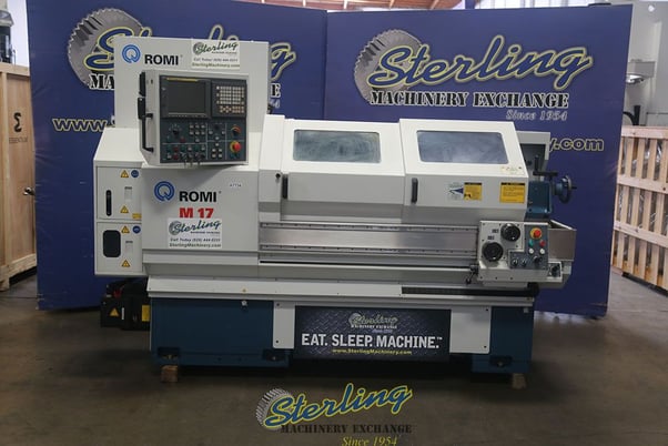 16" x 43" Romi #M17, engine lathe, 2.56" bore, 4000 RPM, Fanuc 21i-T, tool post, rigid tap, 2004 - Image 6