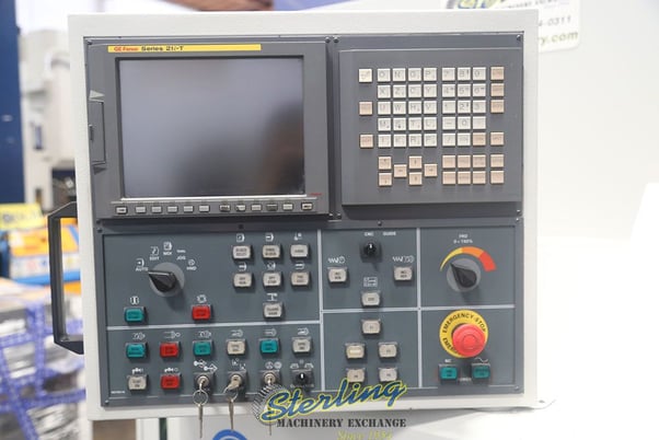 16" x 43" Romi #M17, engine lathe, 2.56" bore, 4000 RPM, Fanuc 21i-T, tool post, rigid tap, 2004 - Image 9
