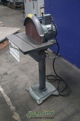 16" Apex #16-S, disc grinder, 1.5 HP, 220 V., 3-phase, table elevating mechanism, table tilt handwheel - Image 3