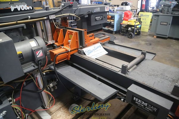 12.75" x 12.75" Hem #H90A-4, horizontal bandsaw, 3 HP, 12'10"L x 1" H x .035" blade, automatic barfeed - Image 3