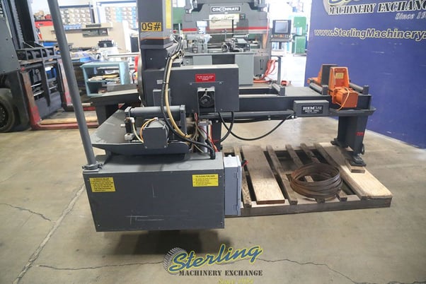 12.75" x 12.75" Hem #H90A-4, horizontal bandsaw, 3 HP, 12'10"L x 1" H x .035" blade, automatic barfeed - Image 5
