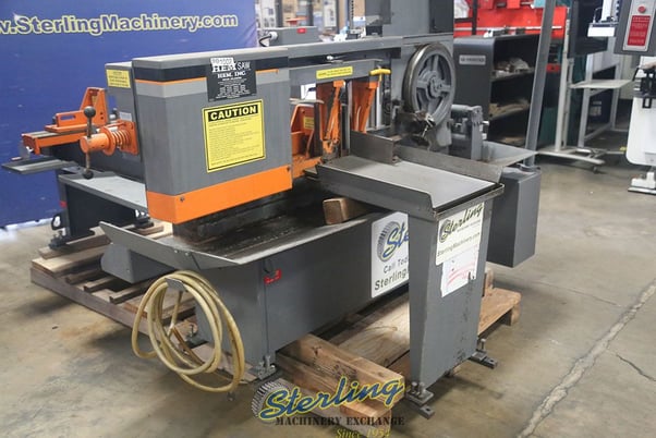 12.75" x 12.75" Hem #H90A-4, horizontal bandsaw, 3 HP, 12'10"L x 1" H x .035" blade, automatic barfeed - Image 9