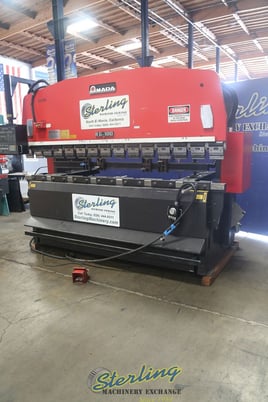 100 Ton, Amada #RG-100, CNC press brake, 10' overall, 100" between housing, 3.93"stroke, 15.74"throat - Image 2