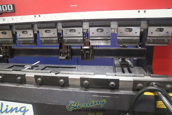 100 Ton, Amada #RG-100, CNC press brake, 10' overall, 100" between housing, 3.93"stroke, 15.74"throat - Image 7