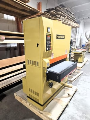 37" x 60" Powermatic #PM-37, Single head Wide Belt Sander, 4" diameter rubberized contact roll, 20 HP - Image 1