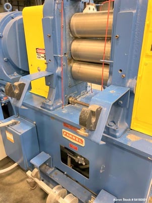 6" x 13" Farrel, 4-Roll Laboratory Calender Mill, Inverted "L", Adjustable top/bottom rolls, fixed center - Image 3
