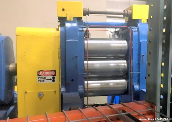 6" x 13" Farrel, 4-Roll Laboratory Calender Mill, Inverted "L", Adjustable top/bottom rolls, fixed center - Image 4