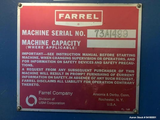6" x 13" Farrel, 4-Roll Laboratory Calender Mill, Inverted "L", Adjustable top/bottom rolls, fixed center - Image 10