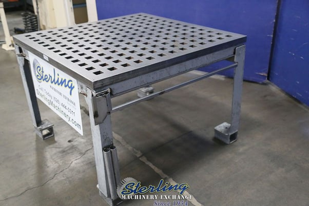 4' x 4' Acorn, welding table, stand - Image 2