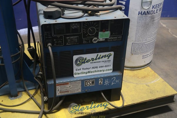 Miller #Deltaweld-451, tig welder, 450 Amp., wire feed, 460 V., 3-phase, 9' power cord - Image 3