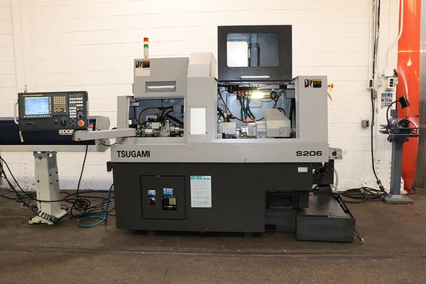 Tsugami #S206, CNC Swiss Type Lathe, 8-Axis, 8.27" max. L, 200 - 12000 RPM, 2012 - Image 3