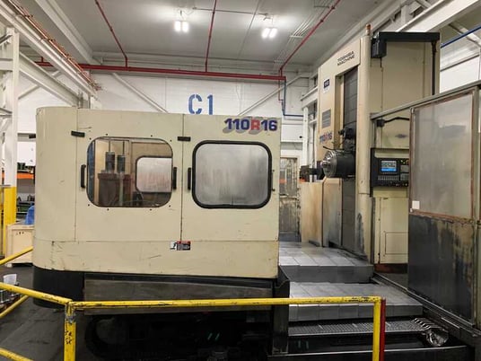 4.3" Toshiba #BA BTD-110R16, Horizontal Table Type Boring Mill, 65" width x 55" Long table, 19.7" spindle - Image 1