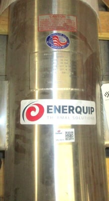 85 sq.ft., 150 psi shell, Enerquip, 150 psi tube, sanitary shell & tube heat exchanger, 375&deg;F, 8" diameter x - Image 4