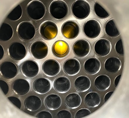85 sq.ft., 150 psi shell, Enerquip, 150 psi tube, sanitary shell & tube heat exchanger, 375&deg;F, 8" diameter x - Image 6