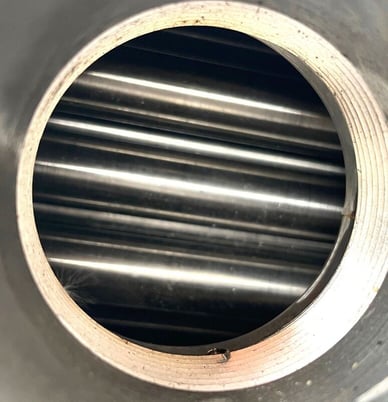 85 sq.ft., 150 psi shell, Enerquip, 150 psi tube, sanitary shell & tube heat exchanger, 375&deg;F, 8" diameter x - Image 7