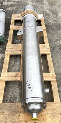 85 sq.ft., 150 psi shell, Enerquip, 150 psi tube, sanitary shell & tube heat exchanger, 375&deg;F, 8" diameter x - Image 8