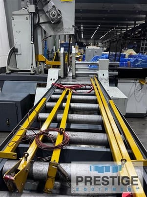 30" x 25" Hyd-Mech #V-25APC, Automatic Vertical Band Saw, Mitsubishi PLC Control, Conveyor, 2009, #44049 - Image 2