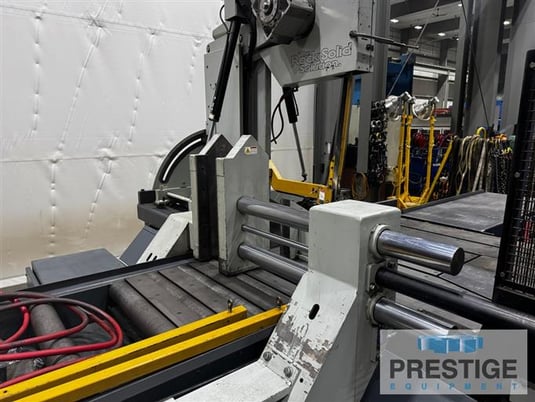 30" x 25" Hyd-Mech #V-25APC, Automatic Vertical Band Saw, Mitsubishi PLC Control, Conveyor, 2009, #44049 - Image 3